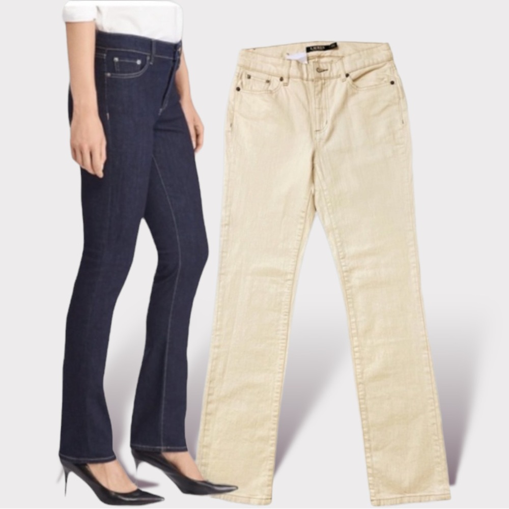 Lauren Ralph Lauren Premier Straight Jeans - Picture 10 of 11